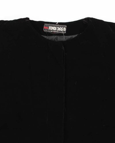 Vintage 80s Fendi 365 Velvet Evening Jacket - S