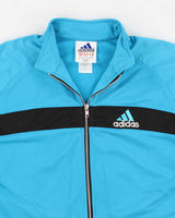 Vintage 90s Women's Blue Adidas Track Jacket - L