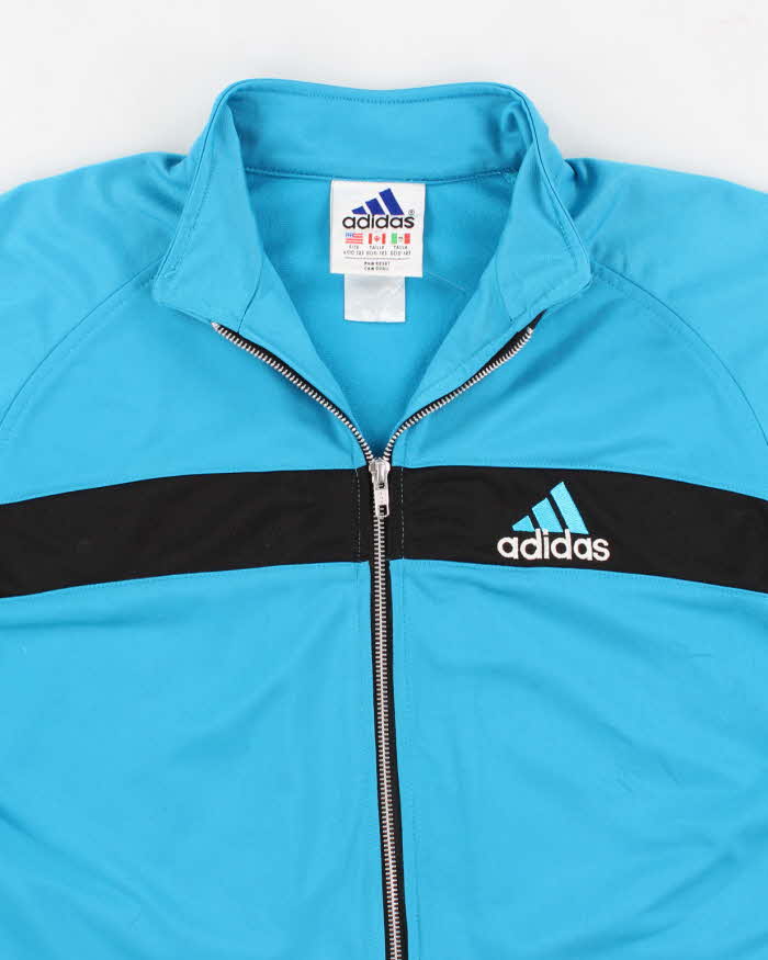 Vintage 90s Women's Blue Adidas Track Jacket - L