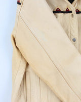 Vintage Women's Yellow Western Leather jacket - L