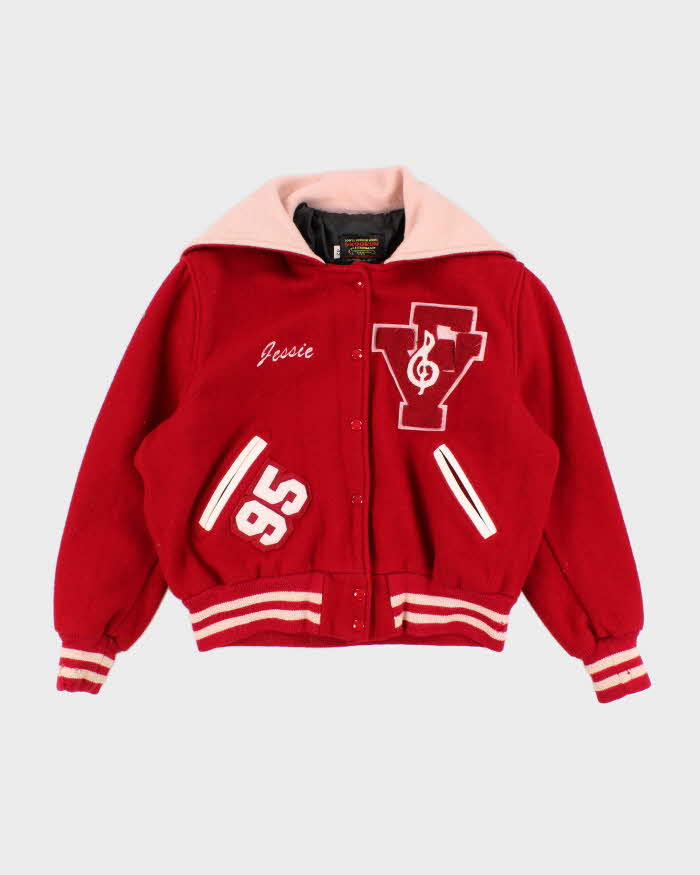Vintage 80s Skookum Letterman Jacket - L