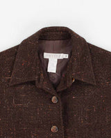 Vintage 90s Tweeds Collared Sleeveless Jacket - M