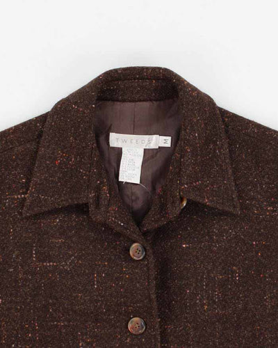 Vintage 90s Tweeds Collared Sleeveless Jacket - M