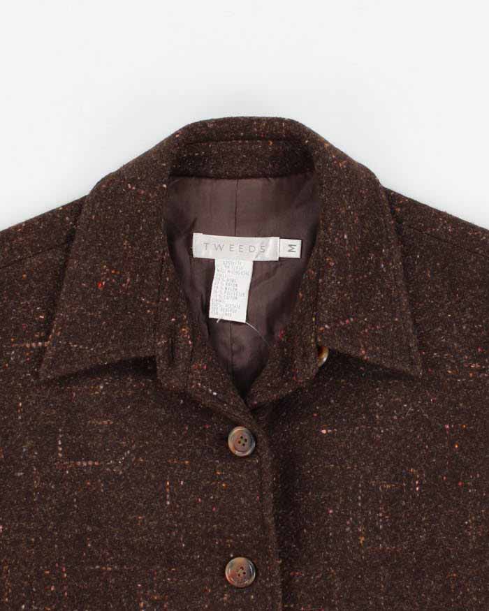 Vintage 90s Tweeds Collared Sleeveless Jacket - M