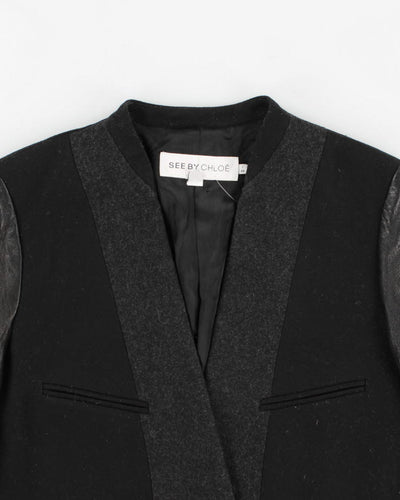 See By Chloe Wool Blend Coat - M