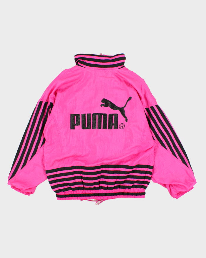 Vintage 90s Puma Pink Windbreaker - M