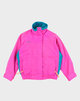Vintage 90s Women's Columbia Bright Pink Ski Jacket - M