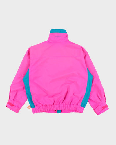 Vintage 90s Women's Columbia Bright Pink Ski Jacket - M