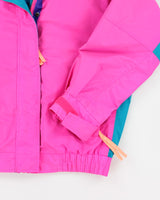 Vintage 90s Women's Columbia Bright Pink Ski Jacket - M