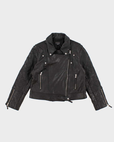 Club Monaco Leather Motorcycle Jacket - L