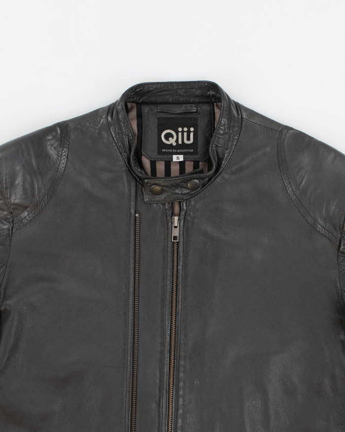 Vintage Woman's Leather Biker Style Jacket - S