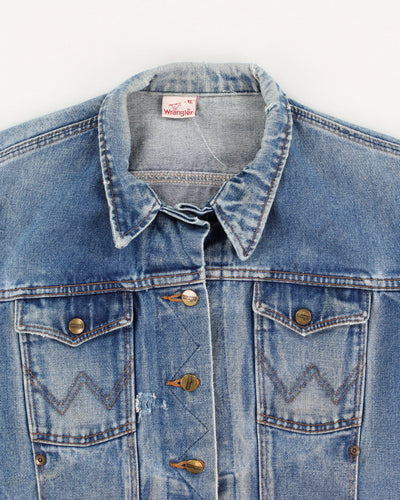 80s Vintage Woman's Medium Wash Wrangler Denim Jacket - XL