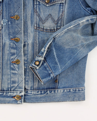 80s Vintage Woman's Medium Wash Wrangler Denim Jacket - XL