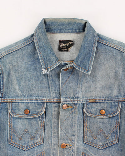 80s Vintage Woman's Medium Wash Wrangler Denim Jacket - L