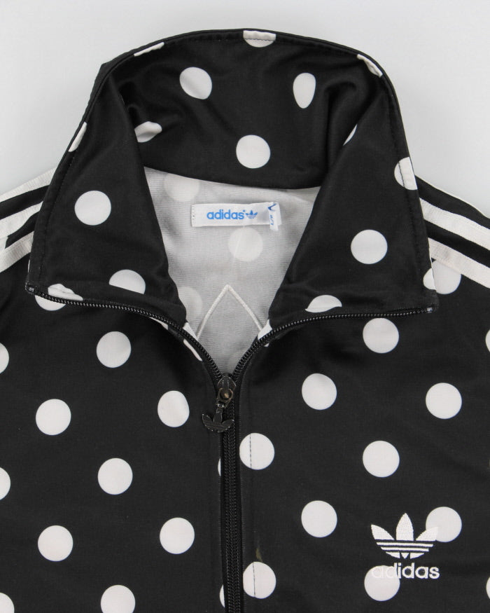 Women's Vintage Adidas Poka-Dot Track Jacket - L