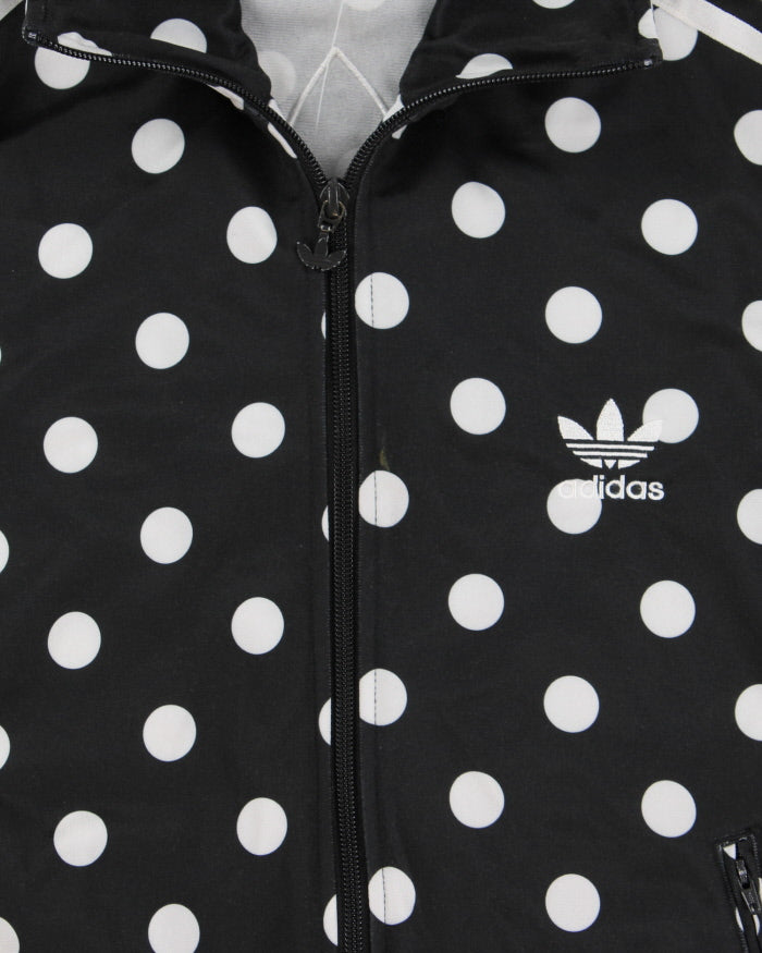 Women's Vintage Adidas Poka-Dot Track Jacket - L