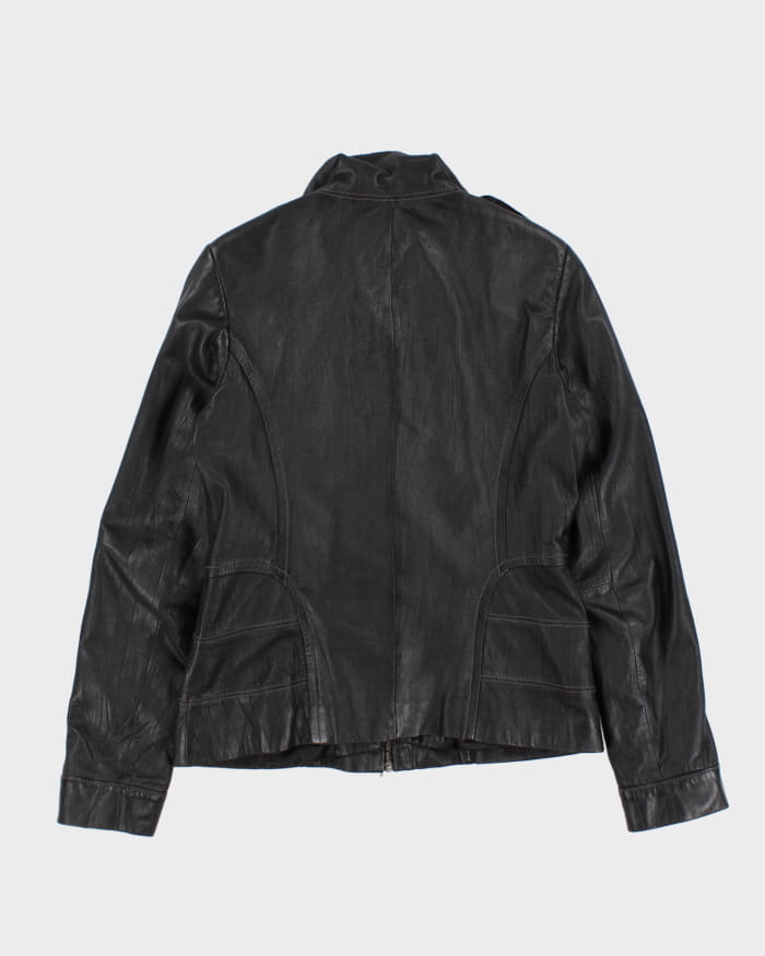 Vintage Womans Black Leather jacket - S