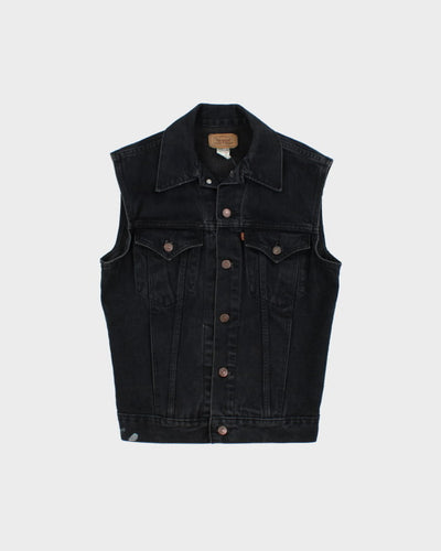 Vintage Levi's Black Denim Vest - S