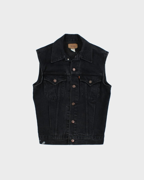 Vintage Levi's Black Denim Vest - S – Rokit
