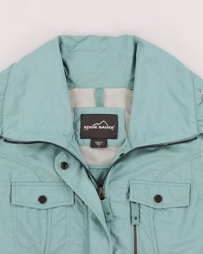 Eddie Bauer Blue Windbreaker Vest - L