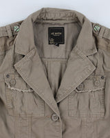 Y2K 00s Fitted Cargo Jacket - M