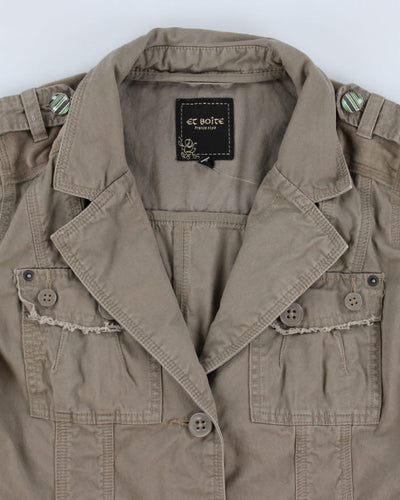 Y2K 00s Fitted Cargo Jacket - M