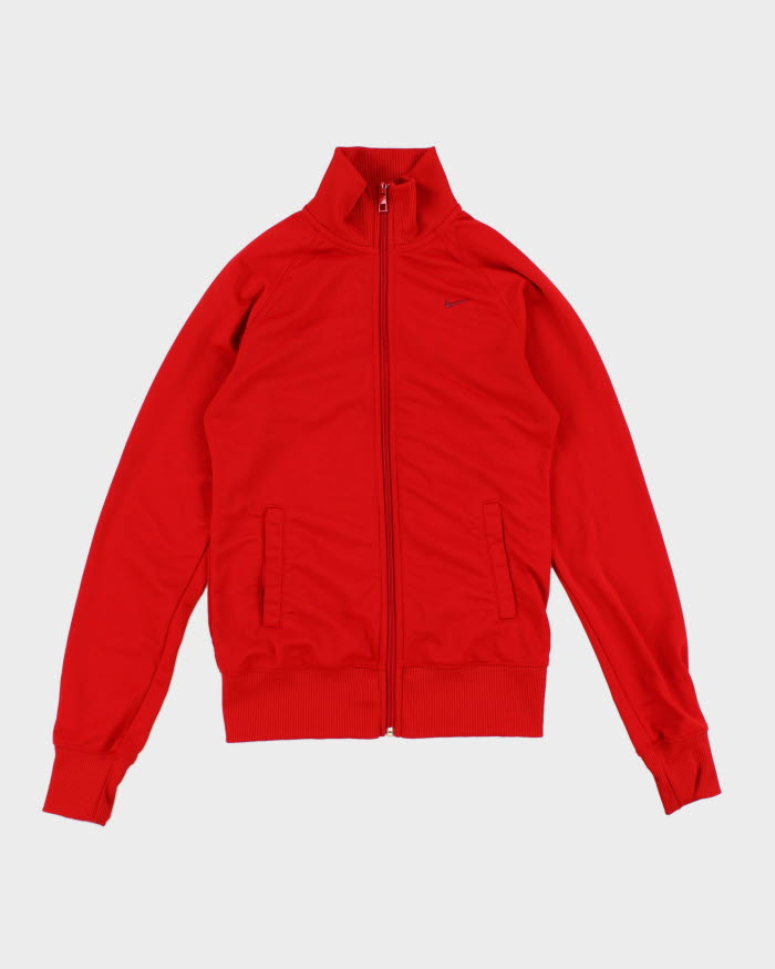Y2K 00s Nike Red Track Jacket - S