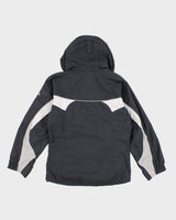 Vintage 90s/00s Columbia Women's Grey Hooded Jacket - S