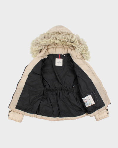 Women's Moncler Cintrat Fur-Trim Hooded Puffer Jacket - S