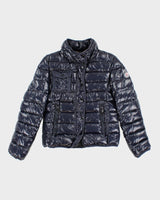 Women's Moncler Navy Zip Up Down Puffer Jacket - S