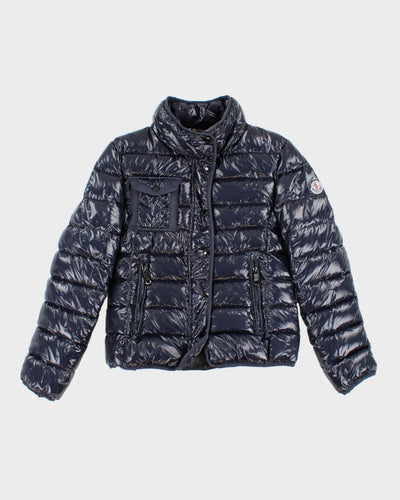 Women's Moncler Navy Zip Up Down Puffer Jacket - S