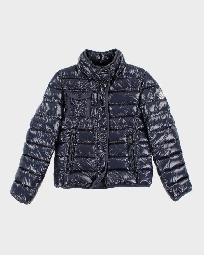 Women's Moncler Navy Zip Up Down Puffer Jacket - S
