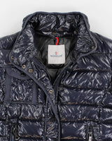 Women's Moncler Navy Zip Up Down Puffer Jacket - S
