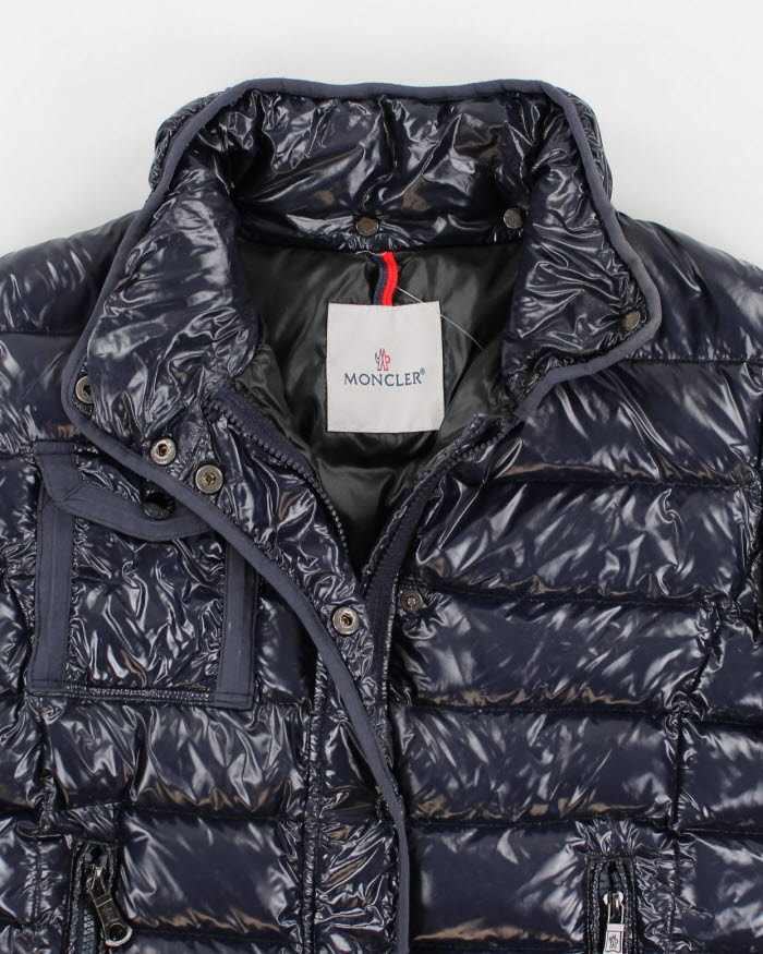 Women's Moncler Navy Zip Up Down Puffer Jacket - S