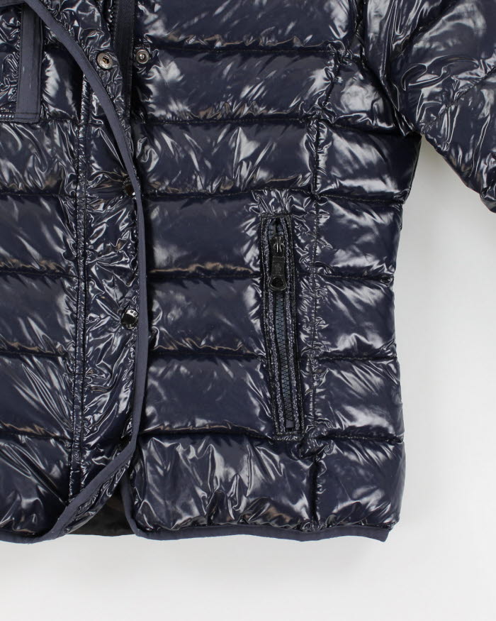 Women's Moncler Navy Zip Up Down Puffer Jacket - S