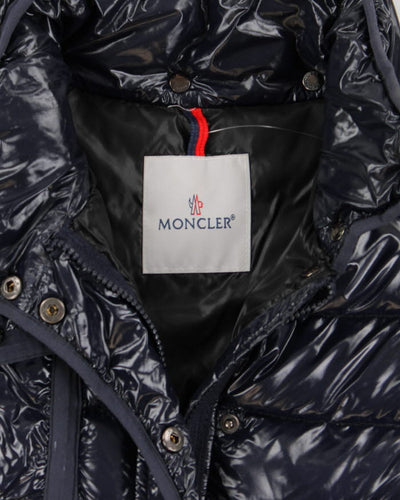 Women's Moncler Navy Zip Up Down Puffer Jacket - S
