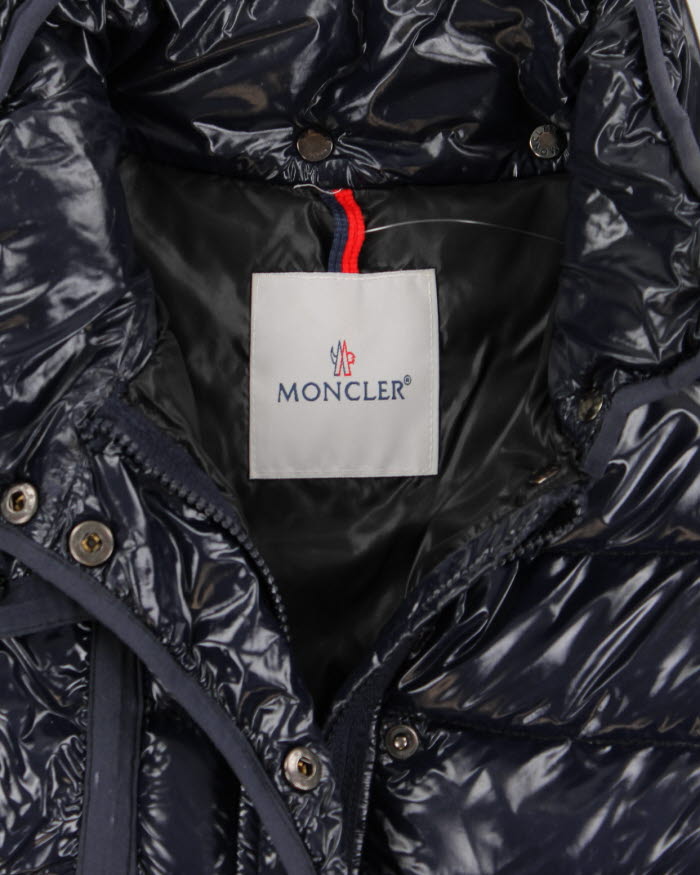 Women's Moncler Navy Zip Up Down Puffer Jacket - S