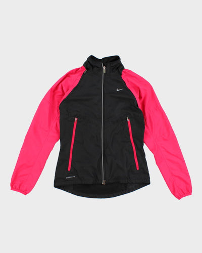 Y2k Nike Pink And Black Jacket - S