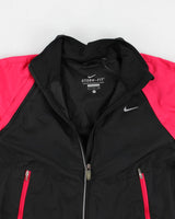 Y2k Nike Pink And Black Jacket - S