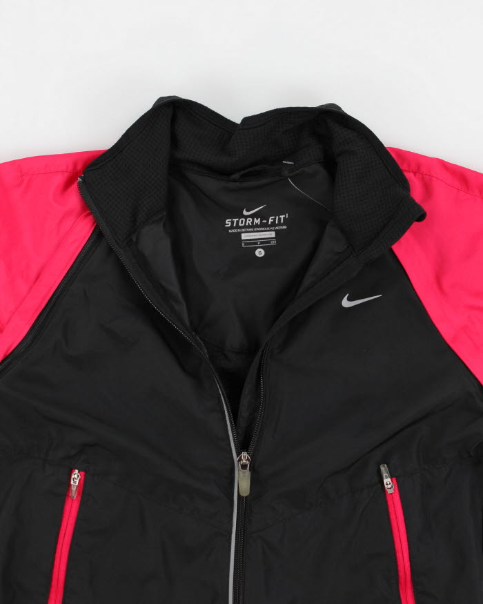 Y2k Nike Pink And Black Jacket - S