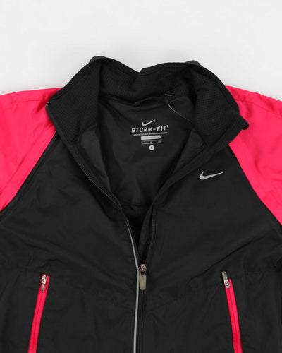 Y2k Nike Pink And Black Jacket - S