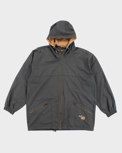 Jack Wolfskin Grey Windbreaker Jacket - L