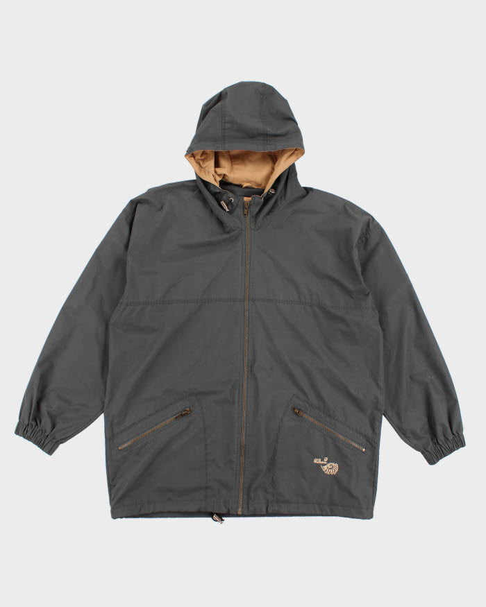 Jack Wolfskin Grey Windbreaker Jacket - L