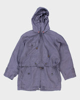 D'alliards Women's Purple Hooded Jacket - L