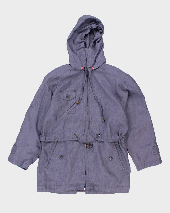 D'alliards Women's Purple Hooded Jacket - L