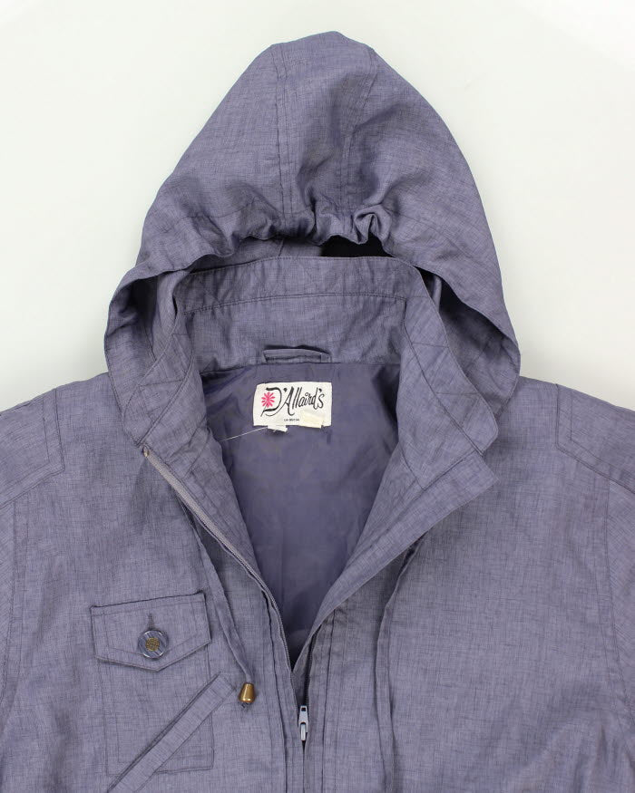 D'alliards Women's Purple Hooded Jacket - L
