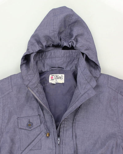 D'alliards Women's Purple Hooded Jacket - L