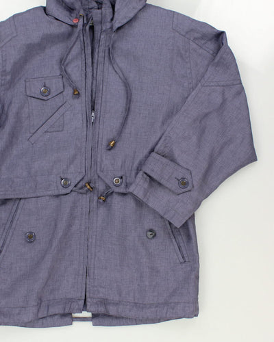 D'alliards Women's Purple Hooded Jacket - L