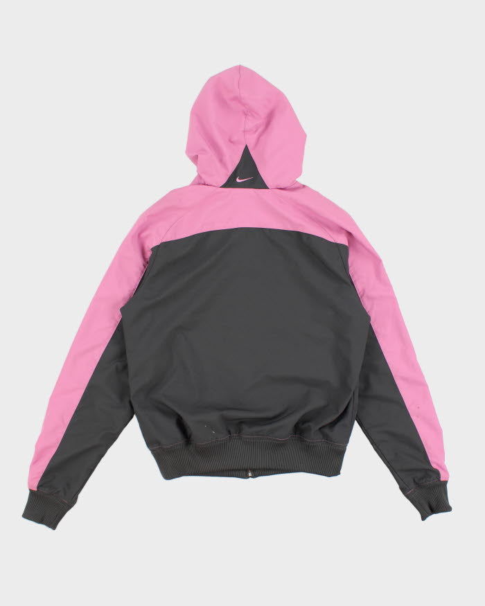 Y2k Women's Nike Pink And Grey Windbreaker Jacket - S