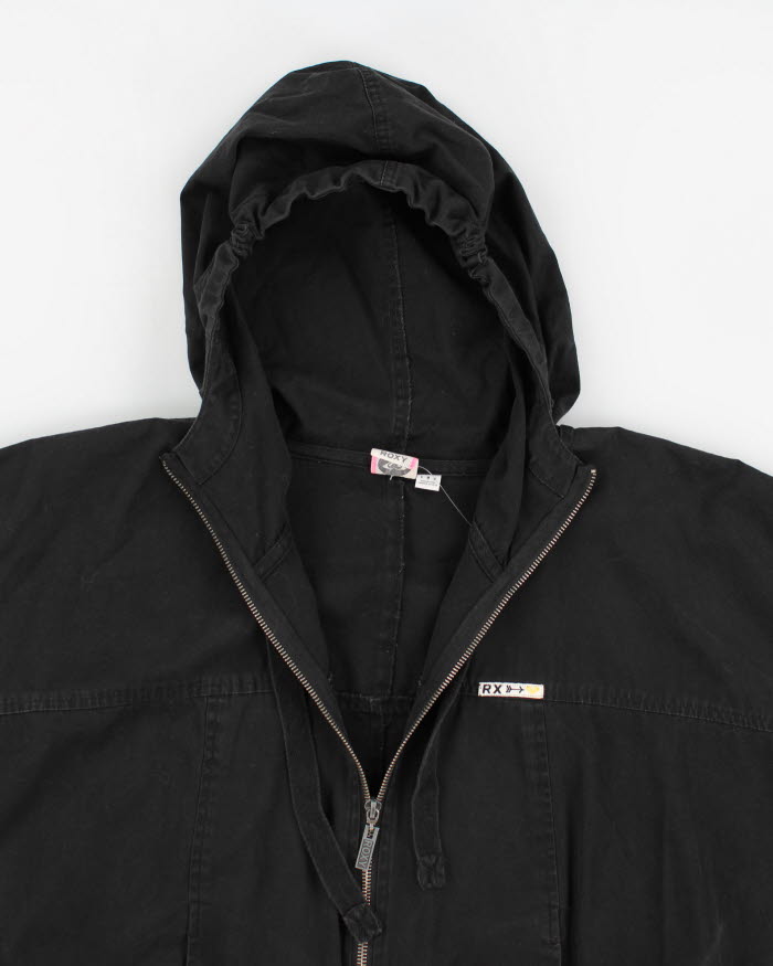 Y2k 00s Roxy Batwing Black Jacket - L